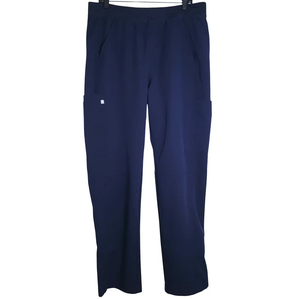 Figs Men's Axim Cargo Scrub Pants Size XL Navy Medical HealthCare Uniform EUC